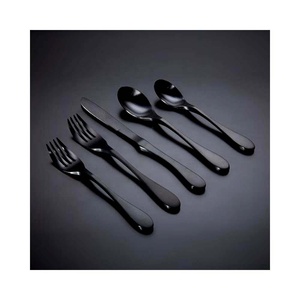 Ensemble de cuillères de luxe en acier inoxydable de haute qualité avec poignée au design unique ensemble de serveurs de cuillères royale de qualité supérieure - Product Image 2