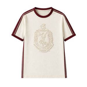 Camisa Premium Delta Sigma Theta Kream con Cresta en Relieve para Mujer, Ajuste Cómodo, Ropa de Alta Calidad para Hermandades Griegas - Product Image 4