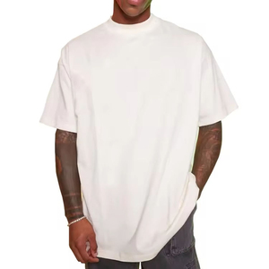 T-shirt Homme Slim Fit 100% Coton Haute Qualité Imprimé Léopard Anti-boulochage Personnalisé Streetwear - Product Image 2