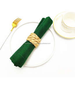 Anneau de serviette de mariage en bambou naturel, fait à la main, écologique, accessoire de table léger, artisanat vietnamien - Product Image 5