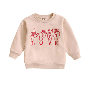 Sweat-shirt personnalisé pour jeunes, sweat-shirt à col rond pour enfants, hiver-printemps, manches longues, sweat-shirts pour filles, enfants - Product Image 1