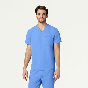 Tenue d'hôpital personnalisée pour hommes avec logo, uniforme de médecin en coton, fournisseur OEM de vêtements médicaux, combinaisons d'hôpital respirantes - Product Image 2