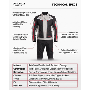 Traje de Motociclismo para Hombre, Estilo Textil, Chaqueta y Pantalones para Viajes por Carretera, Etiqueta Personalizada - Product Image 5