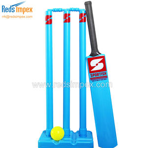 <b>Plastic</b> <b>Cricket</b> <b>Set</b> Wth Bat Ball And Stumps Lightweight Durable Design Ideal For Training Backyard and Recreational <b>Cricket</b> Play - Product Image 3