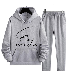 Survêtement en polaire technique de poids lourd pour hommes, survêtement de jogging d'hiver coupe ajustée avec logo personnalisé, conception de fermeture à glissière latérale - Product Image 2