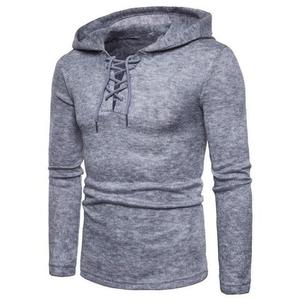 New Fashion Men Autumn/Winter Customizable Embroidered Digital <b>Hoodies</b> Street Wear Long Sleeve Loose Solid Color Fleece <b>Hoodies</b> - Product Image 3
