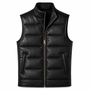 Gilet matelassé unisexe isolé et léger, chaud, sans manches, pour l'hiver, veste d'extérieur, bodywarmer - Product Image 5