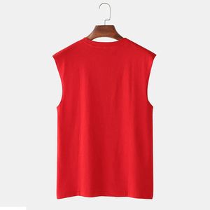 Camiseta sin mangas informal de verano para hombre, camisa de algodón sin mangas, chaleco deportivo suave y transpirable, ropa de entrenamiento para gimnasio, ropa deportiva de uso diario - Product Image 2