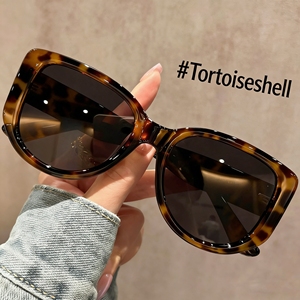 Gafas de Sol Cuadradas Extra Grandes de Moda 2026, Montura Negra para Mujer, Verano, Venta al Por Mayor - Product Image 1