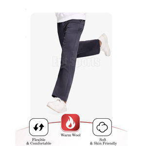 High Quality Comfortable Casual Flare <b>Trouser</b> Custom Design Solid Color Breathable Eco-Friendly Lightweight Soft Material Daily - Product Image 3