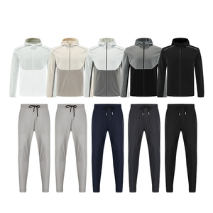ชุดวอร์มแบบ unisex แขนยาว มีฮู้ด ซิปหน้า มีกระเป๋าข้าง สไตล์สปอร์ต ลำลอง ระบายอากาศได้ดี กันลม น้ำหนักเบา - Product Image 2