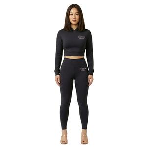 Custom Logo Women's Clothing Lounge Wear Comfortable Legging <b>Set</b> Long Sleeve Leggings Loungewear Two Piece Women <b>Sets</b> 2026 - Product Image 3