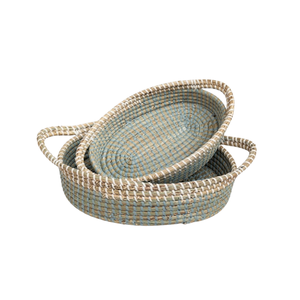 ถาดหญ้าทะเลแท้ อเนกประสงค์ สำหรับชุดน้ำชายามบ่ายและขนมหวาน - Product Image 1