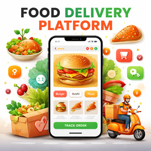 Plataforma Avanzada de Entrega de Comida Wise Hustlers para Android e iOS con Rastreo en Tiempo Real, Pagos Seguros y Soporte en la Nube - Product Image 1