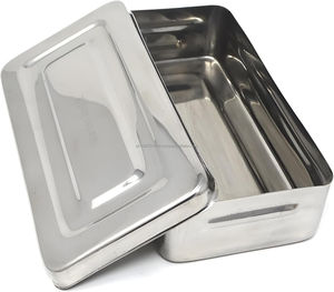 Juego de Instrumentos de Cirugía Menor Básica Profesional, Caja de Acero Inoxidable, Tijeras Manuales, Pinzas, Portaagujas, Kit Quirúrgico SWISHER - Product Image 3