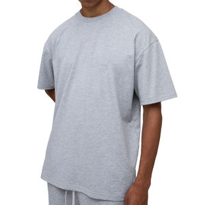 Camiseta Extra Grande de Algodón Premium, Bambú y Poliéster Satinado para Hombre, Cuello Redondo, Hombros Caídos, Lisa, Casual, Personalizable, de Secado Rápido - Product Image 2