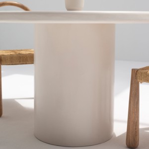 Table à manger Vandana Aureo Flux en micro-béton avec un design minimaliste moderne - Product Image 6