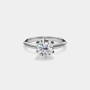 Anillo de Compromiso de Moissanita Más Vendido en Plata de Ley para Joyería Nupcial y Uso Diario Disponible al Mejor Precio - Product Image 2