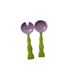 Cuchara para ensalada de resina azul, la más vendida, organizador de mesa multifuncional, cuchara para servir de resina a precio económico. - Product Image 3