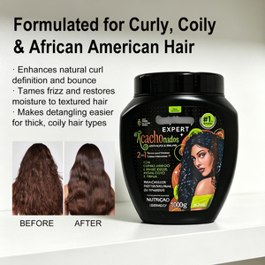 Crème capillaire hydratante et nourrissante 2-en-1 anti-frisottis pour cheveux bouclés africains secs – Vente chaude en gros - Product Image 2