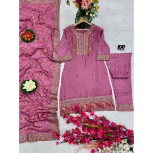 Hermoso conjunto de traje elegante Pent and Fancy Dupatta para fiestas para mujer - Product Image 6