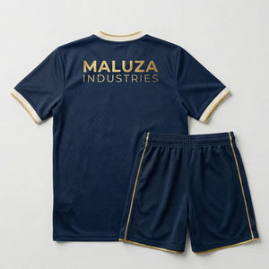 Conjunto de Uniforme de Fútbol Personalizado al por Mayor con Transferencia Térmica, Camiseta de Fútbol con Impresión Vibrante, Transpirable, que Absorbe la Humedad, Tallas Grandes para Equipos - Product Image 3