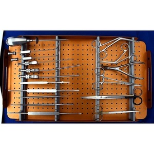 Azicon's FESS Instrument <b>Set</b> Stainless Steel Functional Endoscopic Sinus Surgery Blakesley Forceps Antrum <b>Punch</b> Curette Tool Kit - Product Image 2