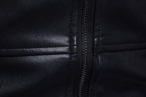 Blouson de moto en cuir véritable pour homme, style motard professionnel, manches longues, vente chaude - Product Image 3