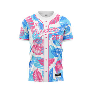 Jersey de baseball à motif Miami vintage entièrement personnalisable Style pull pour les événements d'équipes actives Aucun bouton requis - Product Image 5