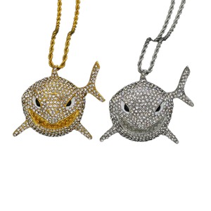 Unique Design Street Style Silver Moissanite Hip Hop Pendant <b>Rapper</b> Bling Fashion Jewelry Available At Factory Direct Price - Product Image 4