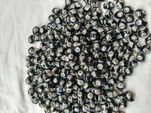 Perles en verre Millefiori de Murano faites à la main de la marque FE |   Blanc Rouge Bleu Noir Jaune Ovale |   Options de couleurs personnalisées Vente en gros Africain - Product Image 2