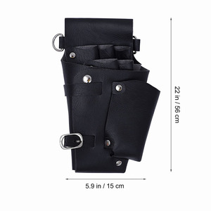 5.9*22 Inch Barber Salon Use Holsters Black Color Lightweight Barber <b>Tools</b> Bags Multi Purpose Hairdressing <b>Tools</b> Holsters - Product Image 2