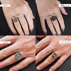 Anillo Personalizado BOJ 016 con Nombre Grabado, Logotipos Personalizados, Hecho a Mano, Plata 925, Chapado en Oro, Estilo Hip Hop, Certificado, Popular - Product Image 4