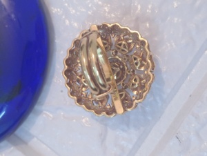 Amaira Jewels SM-307 Floral Shape Cocktail <b>Ring</b> Moissainite Silver Gold Plated Women Classic Glam Party <b>Adjustable</b> <b>Ring</b> Ethnic - Product Image 3