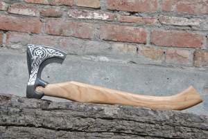 Hacha Vikinga, Hacha Vikinga de Acero al Carbono, Hacha Vikinga Personalizada Forjada a Mano para Decoración de Pared, Hacha Vikinga Hecha a Medida para Regalo - Product Image 5