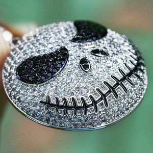 Collar con Colgante de Calavera de Moissanita, Estilo Hip Hop Gótico, Joyería Masculina de Moda Urbana - Product Image 6