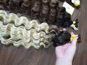 Extensiones de Cabello Humano Virgen Remy 100% Sin Procesar de Alta Calidad, Estilo Ondulado, Trama Doble a Máquina, Venta al por Mayor de Fábrica en Vietnam - Product Image 5