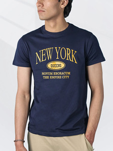 Camiseta con estampado de Nueva York Queens, camiseta de algodón con gráfico de Empire City, camiseta informal inspirada en NYC, camiseta para hombre de Nueva York - Product Image 1