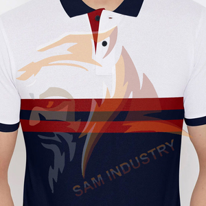Chemises Polo Homme Personnalisées de Haute Qualité Respirantes en Tissu Jersey 100% Coton Manches Courtes - Product Image 2