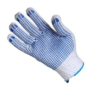 <b>PVC</b> Dotted Work Gloves Cotton Knit Safety Gloves Anti Slip Grip Industrial Protective Gloves OEM Manufacturer <b>PVC</b> Dotted Gloves - Product Image 1