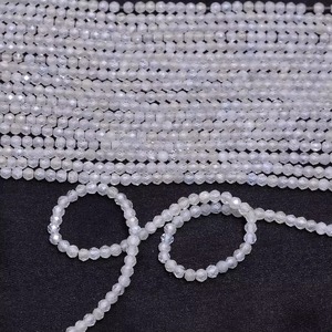 Natural Grey Cubic Zircon Rondelle Beads 2MM 3MM Faceted Loose Gemstone <b>Spacer</b> Beads Strand Wholesale Bulk For Jewelry Making - Product Image 2