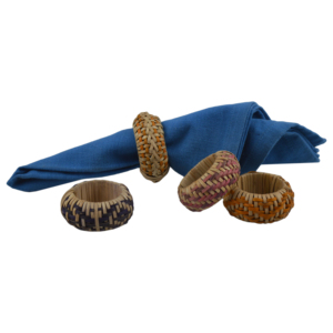 Elegantes Porta Servilletas y Anillos de Bambú de Colores para Decoración de Mesa en Bodas y Fiestas, con Diseño Natural - Product Image 5