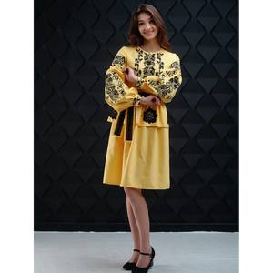 Robe en lin brodée pour femme, tenue de mariage ou de festival, broderie en coton et lin, robes brodées pour femme, style ukrainien - Product Image 1