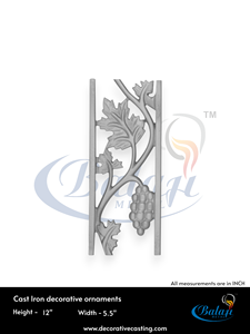 อะไหล่ประตูรั้วเหล็กหล่อสำหรับงานหนัก ยี่ห้อ Balaji Metals รุ่น BM-250 กว้าง 5.5 นิ้ว สูง 12 นิ้ว ประกอบง่าย บรรจุกล่อง - Product Image 3