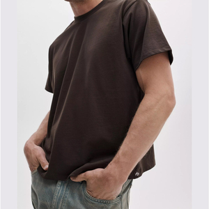 Camiseta de Algodón Orgánico de 300 GSM, Corte Cuadrado, Hombros Caídos, Talla Grande para Hombre, con Bordado Personalizado en el Hombro - Product Image 6