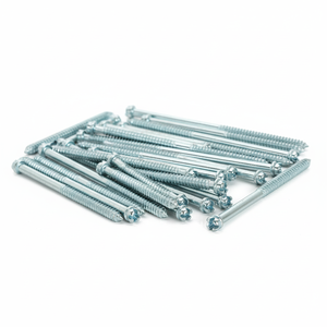 สกรูไม้ปลายสองด้าน PDC แบบเมตริก/นิ้ว ขนาด M6-M12 หัวแฉก เกลียวบางส่วน ระดับ 4.8 และ 6.8 เหล็กกล้าคาร์บอนชุบสังกะสี DIN - Product Image 1