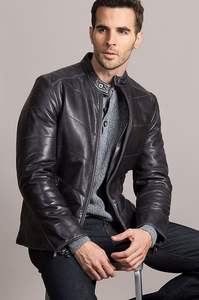 เสื้อแจ็คเก็ตหนังผู้ชายแบบทางการสำหรับฤดูหนาว น้ำหนักเบา ดีไซน์สั่งทำพิเศษ OEM คุณภาพสูง ระบายอากาศได้ดี สำหรับขายออนไลน์ - Product Image 5