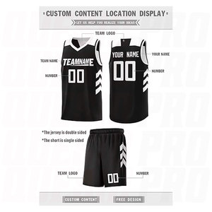 Maillots de basket-ball personnalisés, uniformes de haute qualité, nouveau design, shorts de basket-ball, sublimation, vêtements de sport réversibles, uniformes d'équipe - Product Image 4