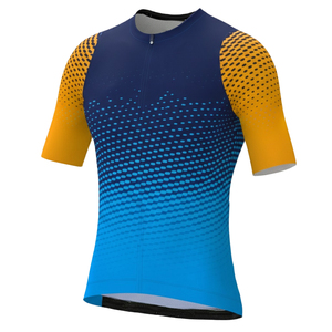 เสื้อจักรยานสำหรับผู้ชายรุ่นโปร ซีรีส์ ผ้ายืดสี่ทิศทาง ผลิตจากผ้าสแปนเด็กซ์และโพลีเอสเตอร์ พิมพ์ลายดิจิตอลแบบเลเซอร์คัท แขนสั้น เหมาะสำหรับการปั่นจักรยาน - Product Image 6