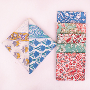 Pañuelo de Algodón Floral Bohemio Hecho a Mano, Ecológico, con Estampado de Bloques, Orgánico, Transpirable, Ligero, Unisex, para las Cuatro Estaciones - Product Image 3
